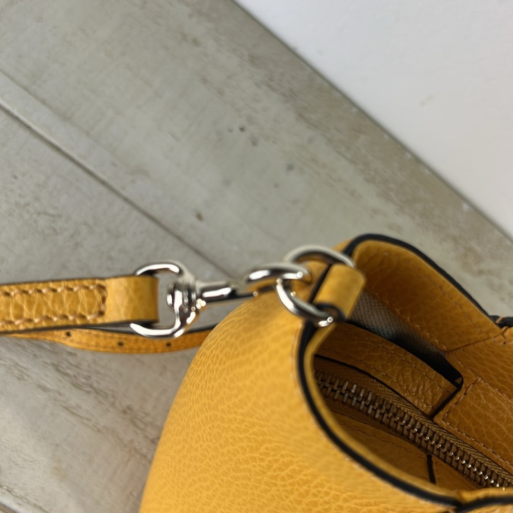 Gucci Yellow Leather Mini Swing Tote Bag ✅COA Included - Picture 12 of 16